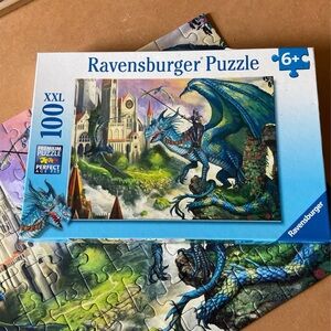 Ravensburger (2013) Dragon Rider 100 XXL piece 
Art: Lynton Levengood